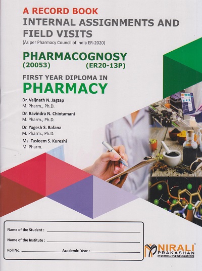 PHARMACOGNOSY (20053) (ER20-13P) - A Record Book (First Year Diploma Pharm.)