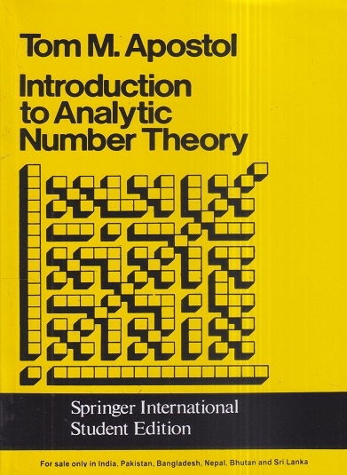 INTRODUCTION TO ANALYTIC NUMBER THEORY | TOM M. APOSTOL | Narosa