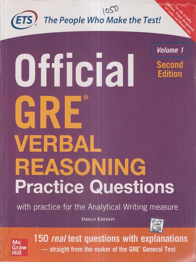 OFFICIAL GRE VERBAL REASONING Practice Questions Vol. 1 | McGraw Hill