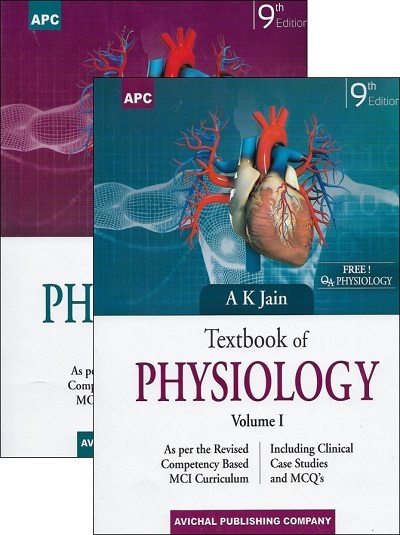 TEXTBOOK OF PHYSIOLOGY (Vol. 1 & 2 With Free QA Physiology) | DR. A.K. JAIN | Arya Publishing Company
