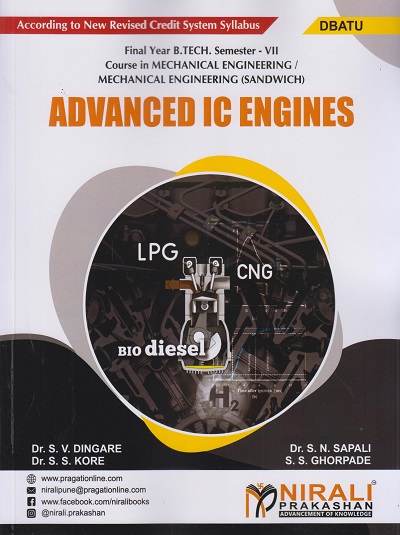 ADVANCED IC ENGINES (For DBATU - Final Year B. Tech Course In Mechanical Engineering / Mechanical Engineering (Sandwich) - Semester 7)