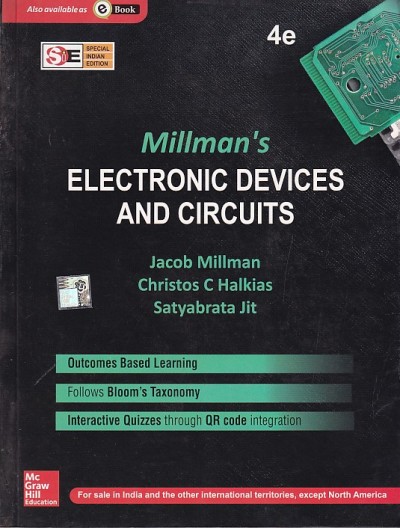 ELECTRONIC DEVICES AND CIRCUITS | JACOB MILLMAN , CHRISTOS C. HALKIAS , SATYABRATA JIT | McGraw Hill