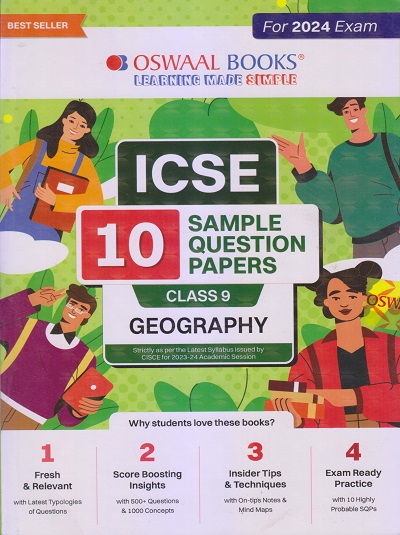 ICSE 10 SAMPLE QUESTION PAPERS Class- 9 GEOGRAPHY 2024 | OSWAAL BOOKS