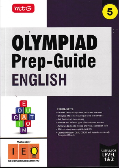 OLYMPIAD PREP GUIDE ENGLISH Class 5 | MTG