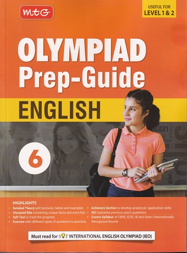 OLYMPIAD PREP GUIDE ENGLISH Class 6 | MTG