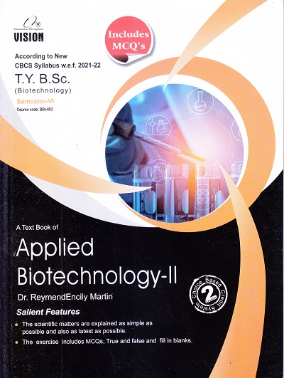 A Text Book of Applied Biotechnology-II | Dr. ReymendEncily Martin | Vision Publications