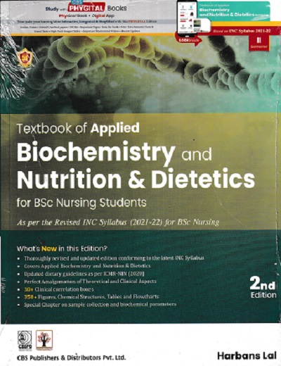 Textbook of Applied Biochemistry and Nutrition & Dietetics | Harbans Lal | CBS