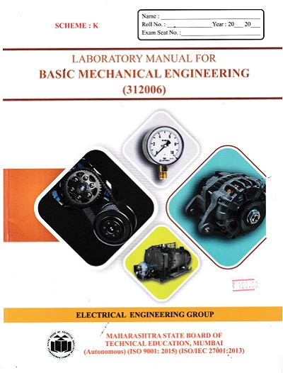 A Laboratory Manual For BASIC MECHANICAL ENGINEERING (FE Diploma Sem-II) MSBTE (K Scheme) | Brilliant Publications