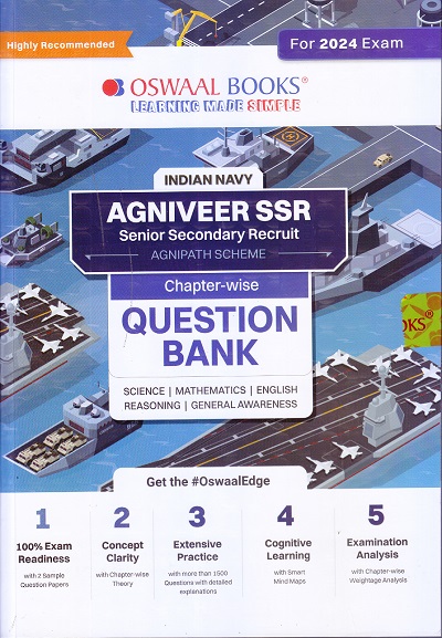 INDIAN NAVY AGNIVEER SSR (SENIOR SECONDARY RECRUIT) Chapter-wise Question Bank | OSWAAL BOOKS