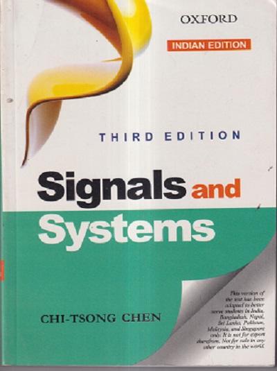 SIGNALS AND SYSTEMS | CHI -TSONG CHEN | Oxford