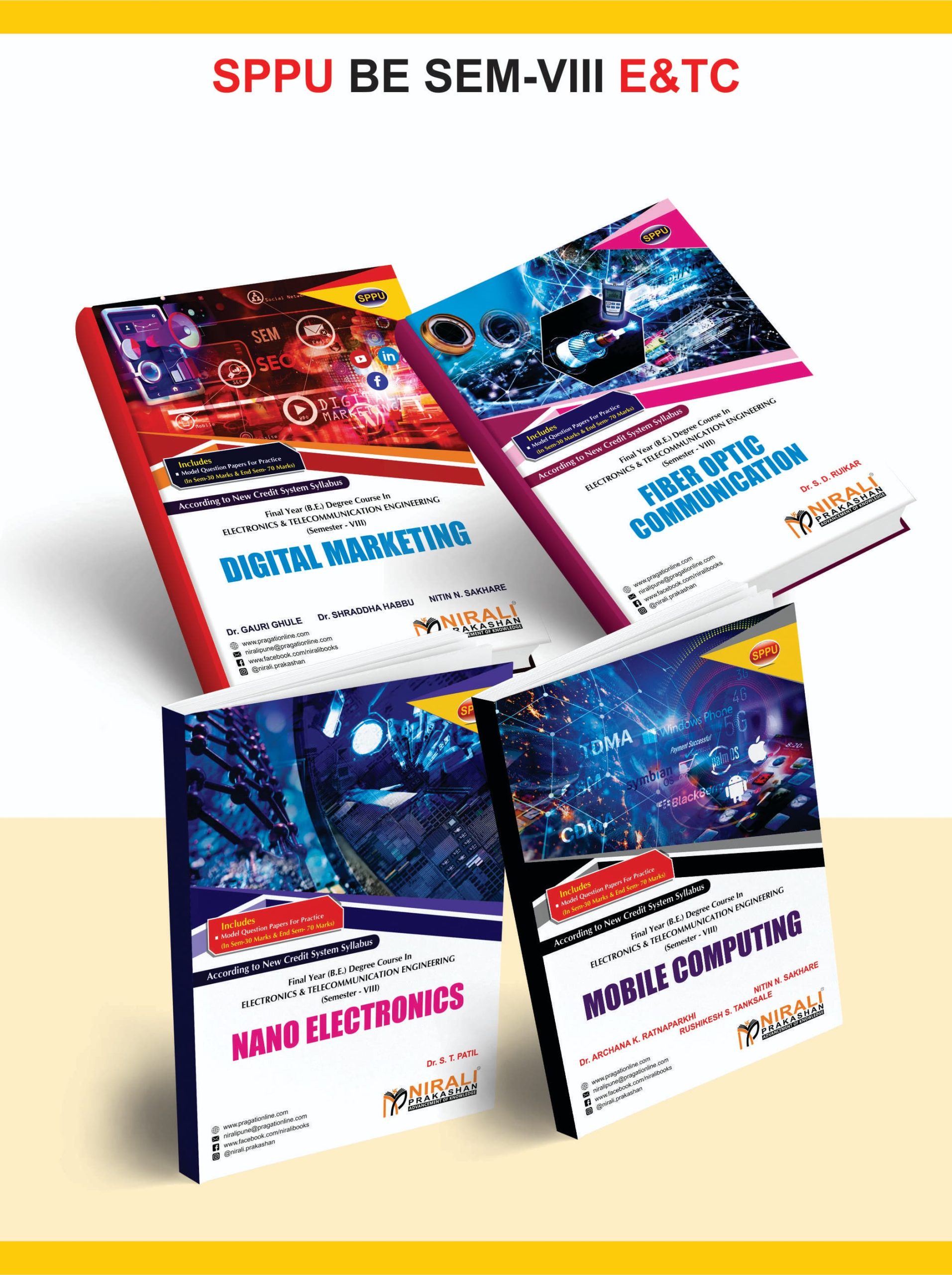 (Set of 4 Books) FINAL YEAR (B.E.) DEGREE COURSE IN ELECTRONICS & TELECOMMUNICATION ENGINEERING SEMESTER – 8 SPPU