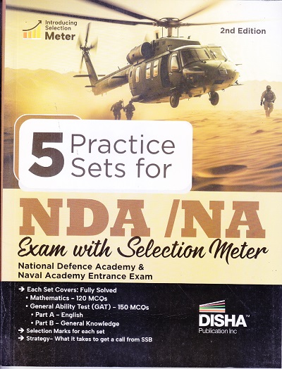 5 PRACTICE SETS FOR NDA / NA EXAM WITH SELECTION METER | DISHA PUBLICATION