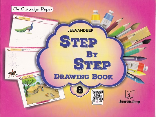 JEEVANDEEP STEP BY STEP DRAWING BOOK 8 | JEEVANDEEP