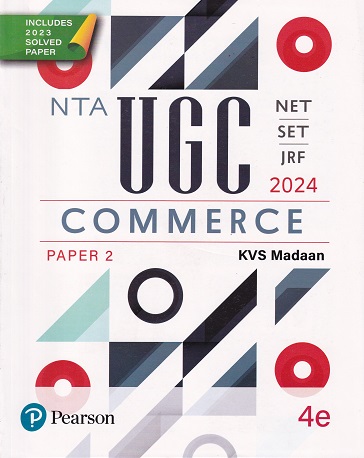 NTA UGC NET SET JRF 2024 COMPERCE PAPER 2 | KVS MADAAN | pearson