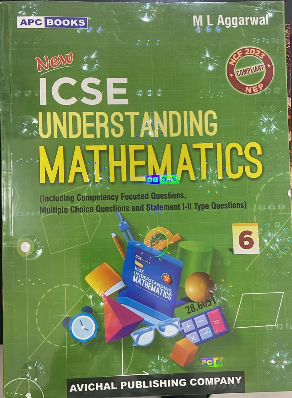 ICSE UNDERSTANDING MATHEMATICS For Class 6th | ML AGGARWAL | AVICHAL PUBLISHING