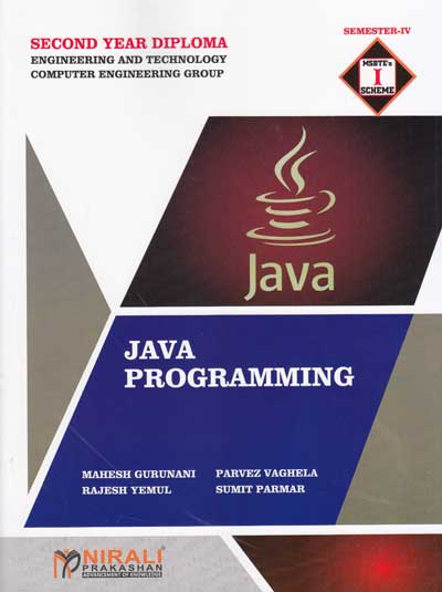 JAVA PROGRAMMING - For Diploma in Computer Engineering and AIML - Semester 4 - MSBTE's I Scheme