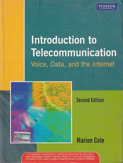 INTRODUCTION TO TELECOMMUNICATION | MARION COLE | Pearson