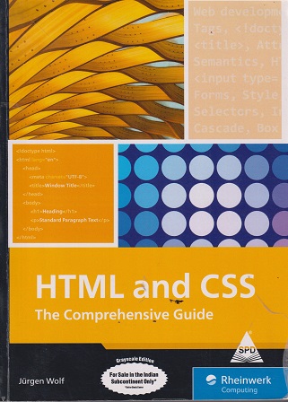 HTML AND CSS THE COMPREHENSIVE GUIDE | JURGEN WOLF | SPD