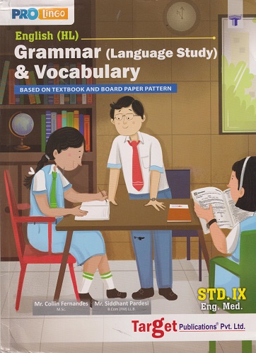 ENGLISH HL GRAMMAR LANGUAGE STUDY & VOCABULARY STD 9TH | COLLIN FERNANDES | TARGET