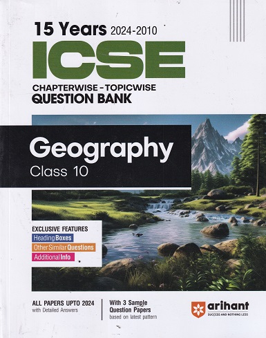 15 YEARS 2024 -2010 ISCE CHAPTERWISE TOPICWISE QUESTION BANK GEOGRAPHY CLASS 10TH | SHIVANI DOGRA | ARIHANT