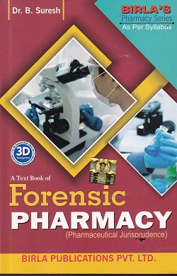 FORENSIC PHARMACY PHARMACEUTICAL JURISPRUDENCE | DR B SURESH | BIRLA