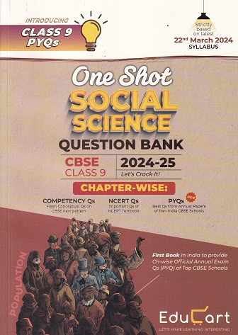 ONE SHOT SOCIAL SCIENCE QUESTION BANK CBSE CLASS 9 TH | EDUCART