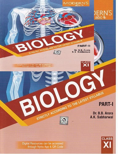 SET OF TWO BOOKS | MODERNS ABC BIOLOGY PART 1&2 CLASS 11TH | B B ARORA | MODERNS PUBLISHERS