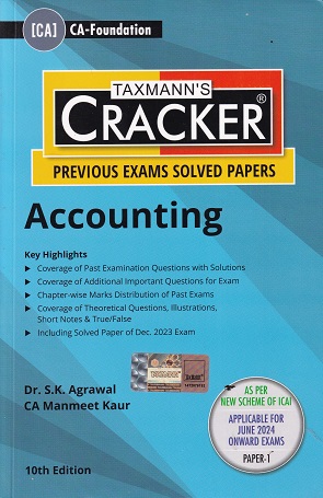 TAXMANNS CRACKER PREVIOUS EXAM SOLVED PAPERS ACCOUNTING | S K AGRAWAL | TAXMAN