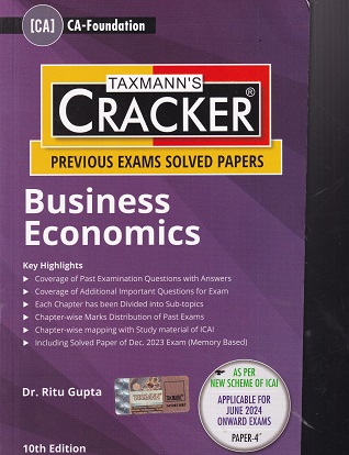 TAXMANNS CRACKER PREVIOUS EXAM SOLVED PAPERS BUSINESS ECONOMICS | KAILASH THAKUR | TAXMAN