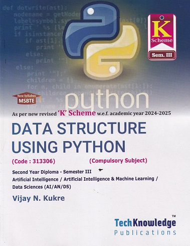 DATA STRUCTURE USING PYTHON | VIJAY N KUKRE | TECHKNOWLEDGE
