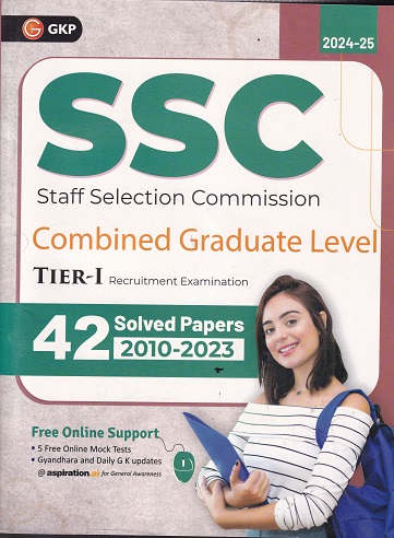 SSC STAFF SELECTION COMMUNICATION COMBINED GRADUATE LEVEL TIER I RECRUITMENT EXAMINATION 42 SOLVED PAPERS 2010-2023 | GKP