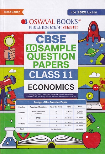 CBSE 10 SAMPLE QUESTION PAPERS CLASS 11 ECONOMICS | OSWAAL BOOKS