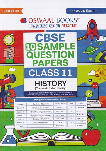 CBSE 10 SAMPLE QUESTION PAPERS CLASS 11 HISTORY | OSWAAL BOOKS