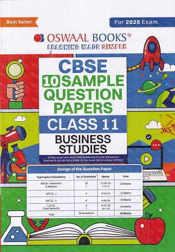 CBSE 10 SAMPLE QUESTION PAPERS CLASS 11 BUSINESS STUDIES | OSWAAL BOOKS