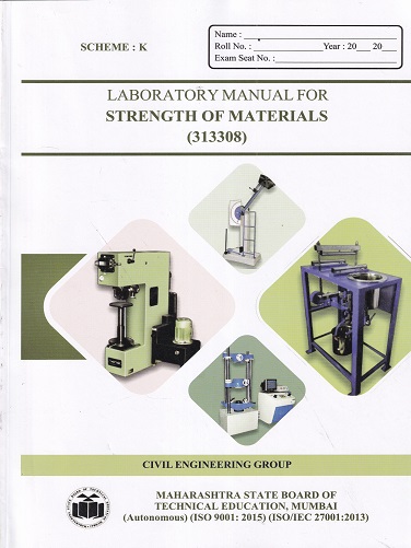 LABORATORY MANUAL FOR STRENGTH OF MATERIALS - MSBTE K SCHEME | BRILLIANT