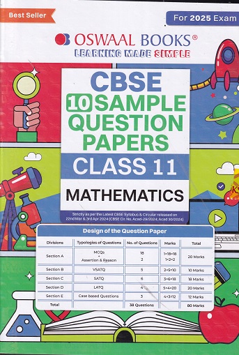 CBSE 10 SAMPLE QUESTION PAPERS CLASS 11 MATHEMATICS | OSWAAL BOOKS