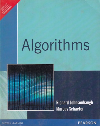 ALGORITHMS | RICHARD JOHNSONBAUGH, MARCUS SCHAEFER | Pearson