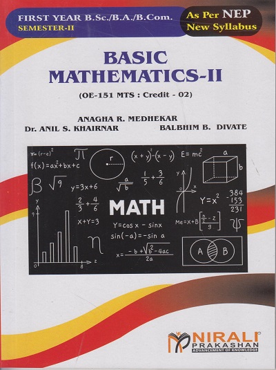 BASIC MATHEMATICS 2 for F.Y.B.Sc./B.A./B.Com Semester 2