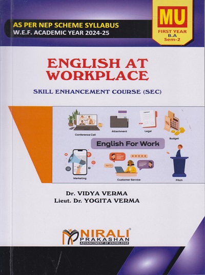 ENGLISH AT WORKPLACE ? For MU FYBA Semester 2 | Nirali Prakashan