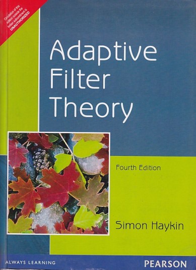 ADAPTIVE FILTER THEORY | SIMON HAYKIN | Pearson