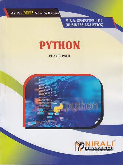 PYTHON for MBA Semester 3 | Vijay T. Patil | Nirali Prakashan