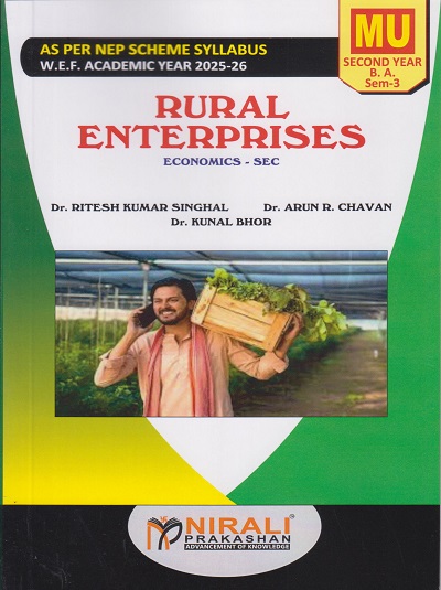 RURAL ENTERPRISES : Economics for MU SY BA Semester 3 | Dr. Ritesh Kumar Singhal | Nirali Prakashan