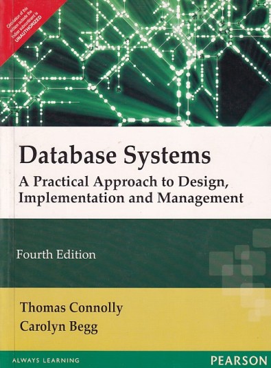DATABASE SYSTEMS | THOMAS CONNOLLY , CAROLYN BEGG | Pearson