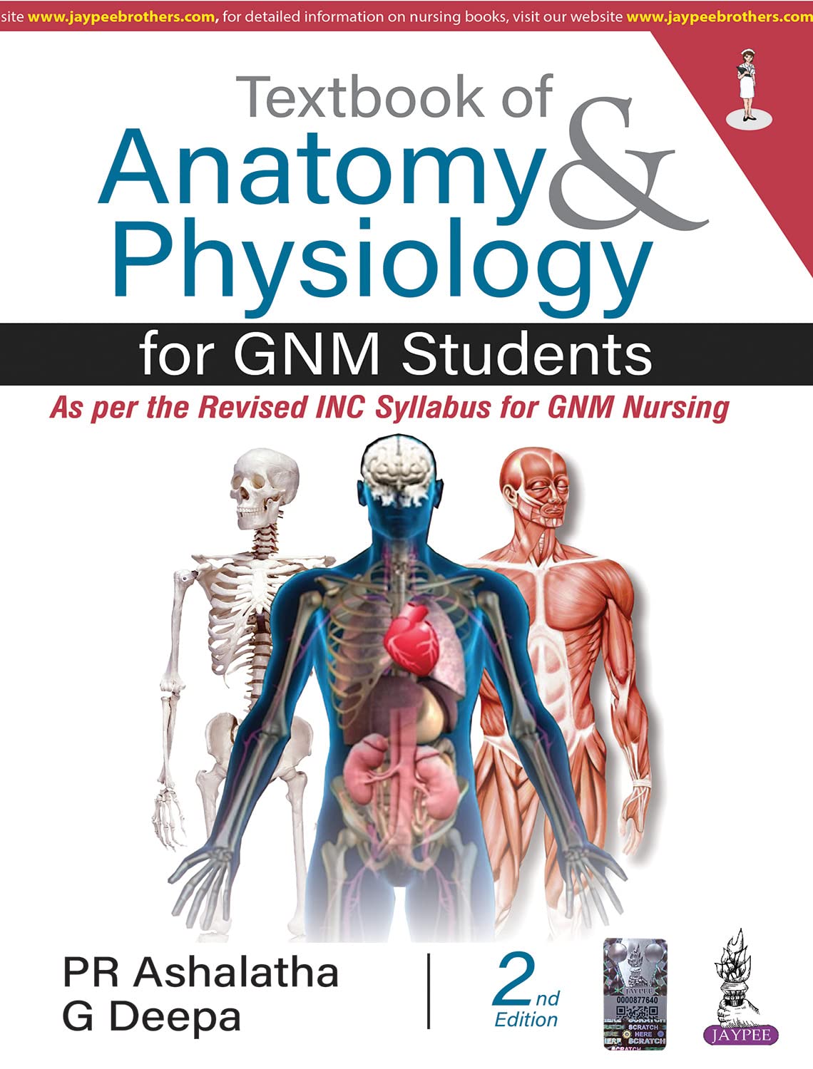 TEXTBOOK OF ANATOMY AND PHYSIOLOGY FOR GNM STUDENTS