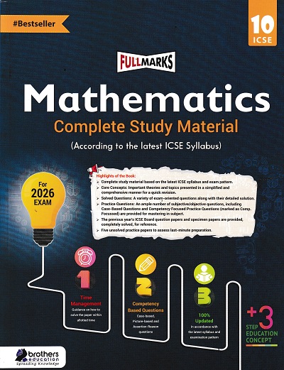 Full Marks ICSE Mathematics Class 10 Complete Study Material