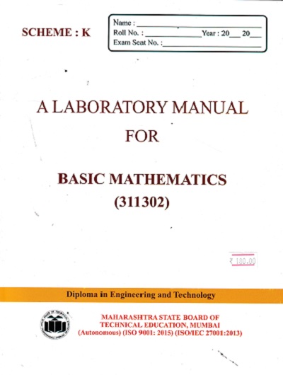 A Laboratory Manual For Basic Mathematics (311302)