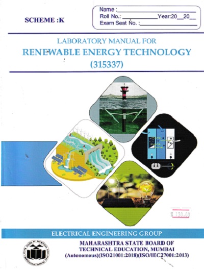 LABORATORY MANUAL FOR RENEWABLE ENERGY TECHNOLOGY (315337)