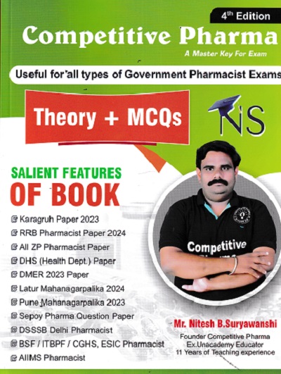 COMPETITIVE PHARMA USEFULL FOR ALL TYPES OF GOVERNMENT PHARMACIST EXAMS THEORY + MCQS