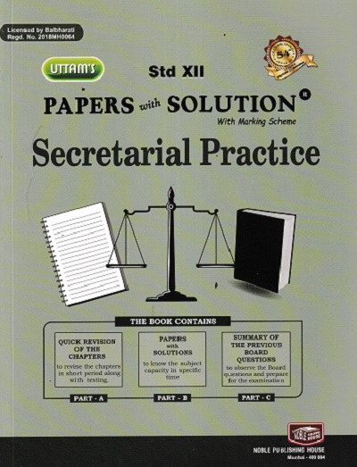 UTTAMS PAPERS WITH SOLUTION SECRETARIAL PRACTICE 12TH
