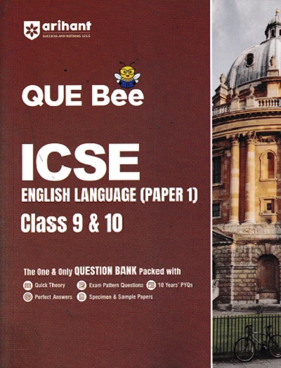 ICSE QUE Bee English Language (Paper-1) Class 9 & 10 Exam 2026